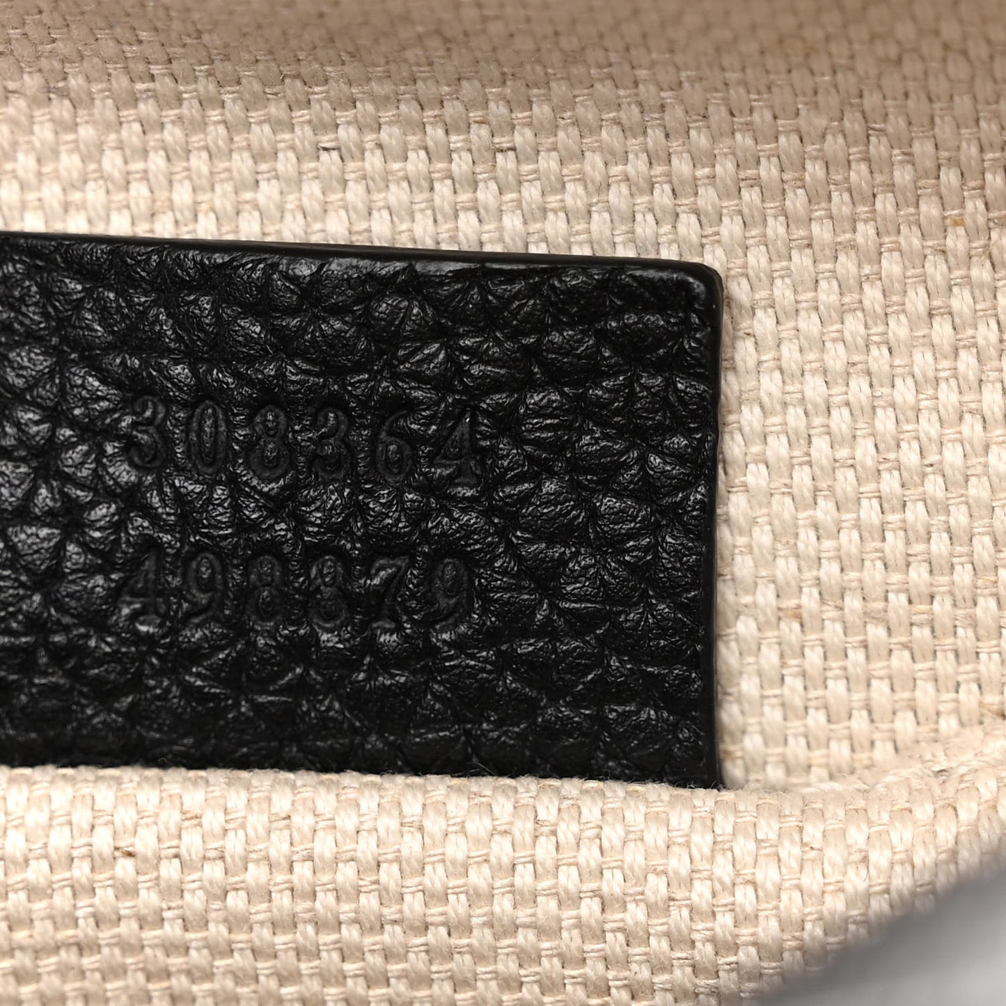 Pebbled Calfskin Small Soho Disco Bag Black