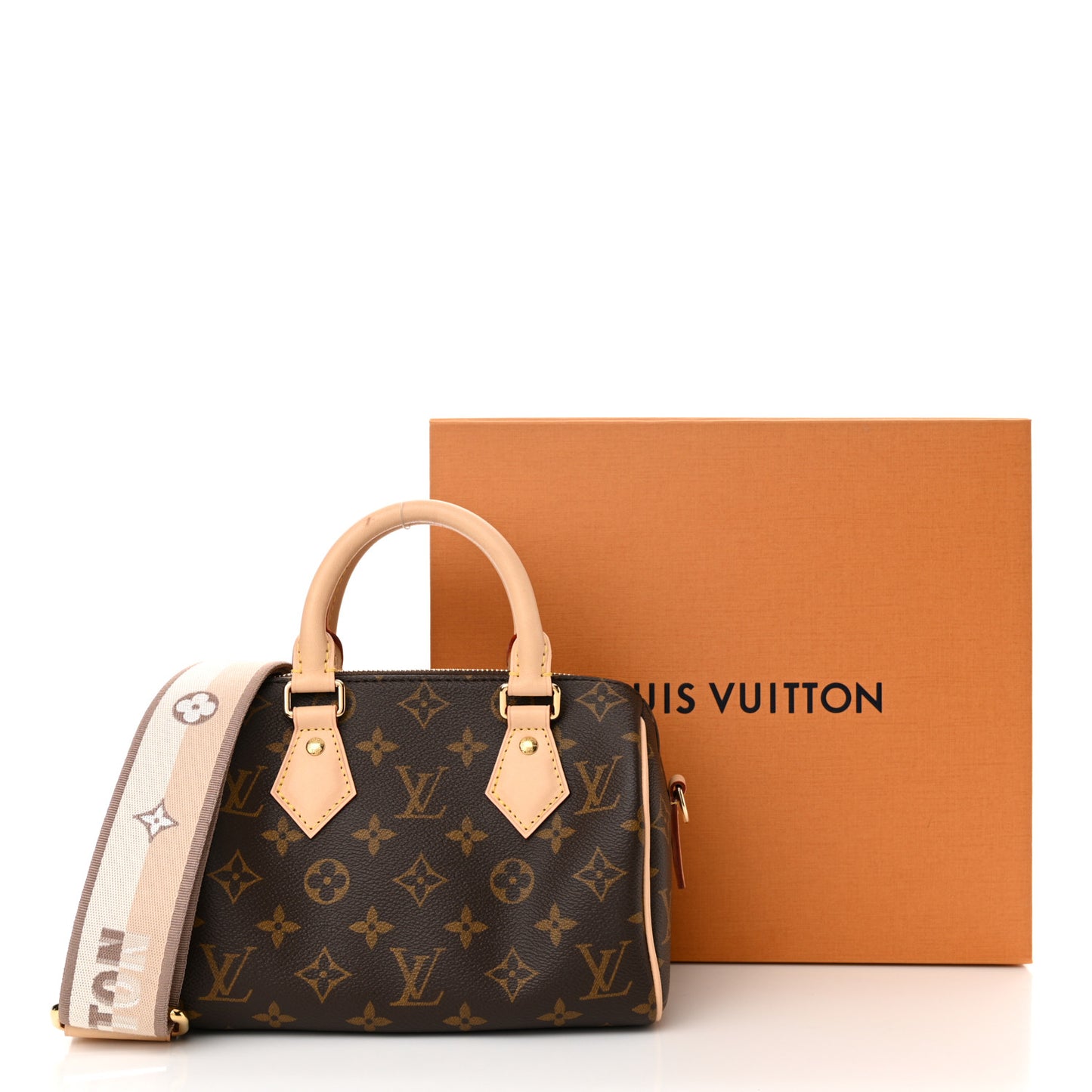Monogram Speedy Bandouliere 20 Beige