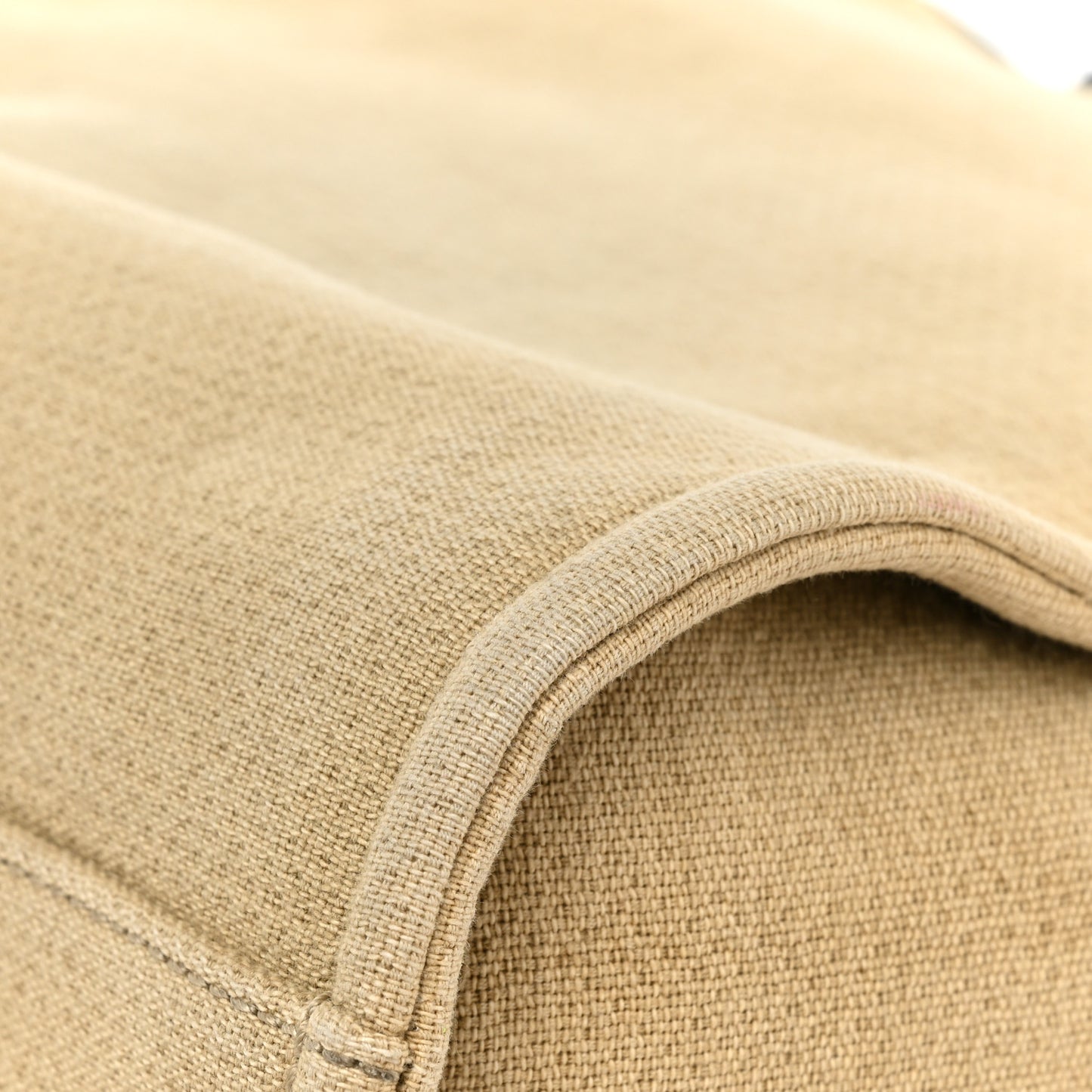 Canvas Mini Deauville Tote Beige Black