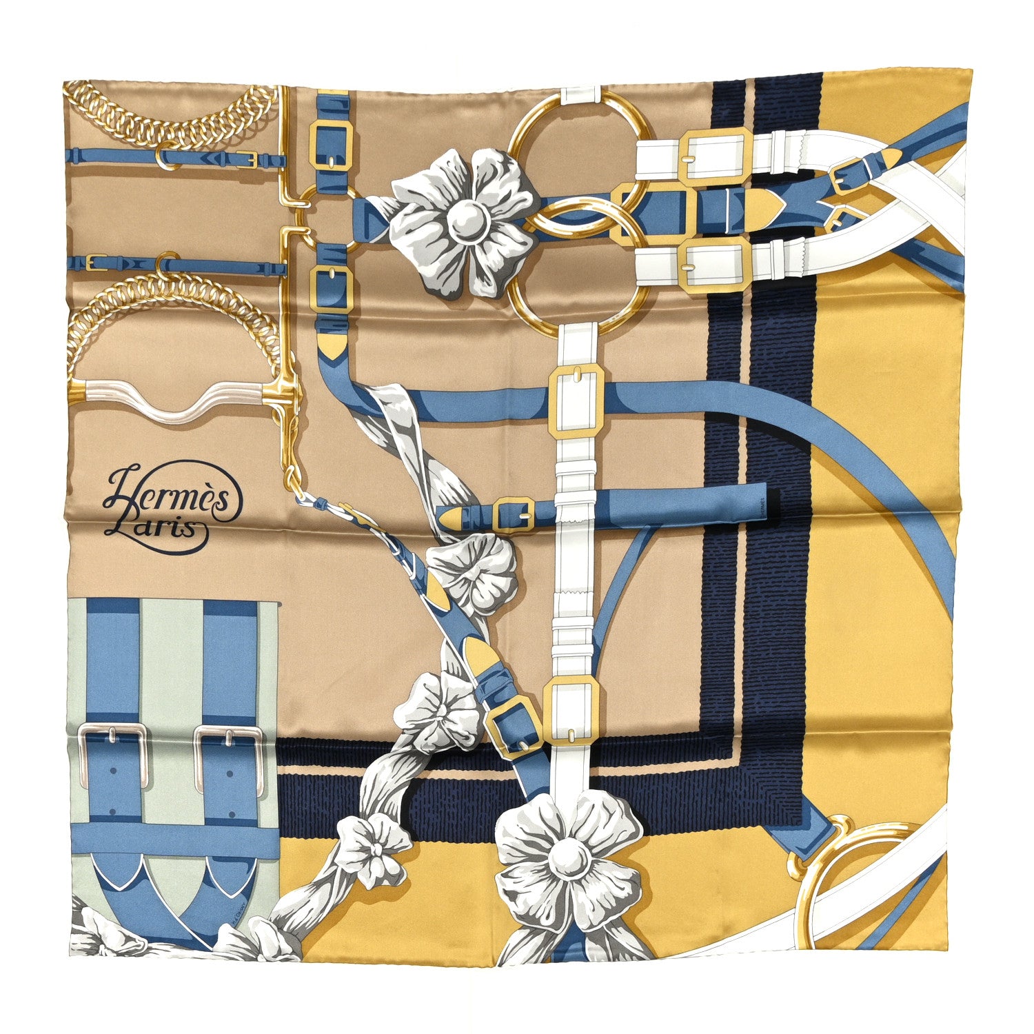HERMES 馬柄スカーフロザンジュGM Grand Galop scarf 90 | Hermès USA
