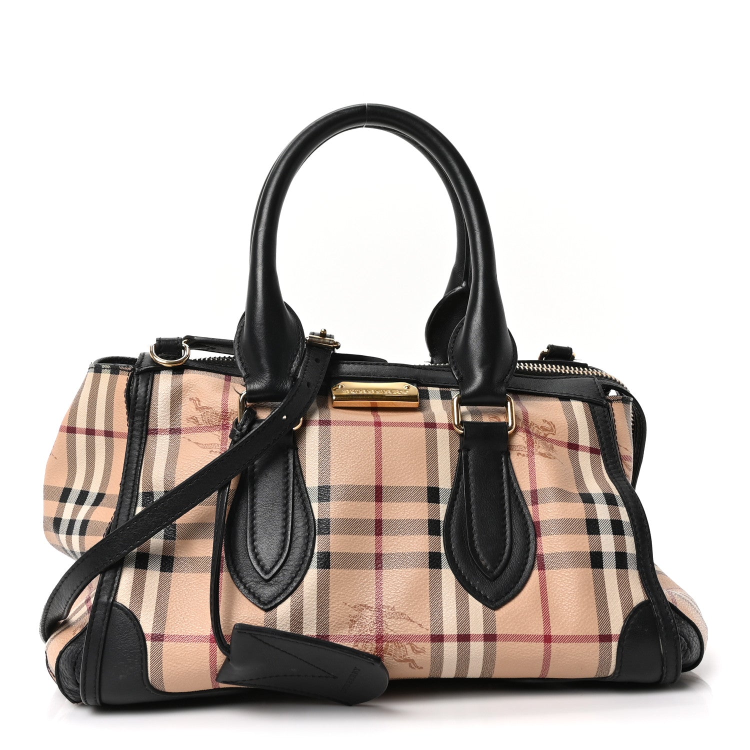 Burberry Haymarket Check Small Gladstone Black 1785054 – FASHIONPHILE