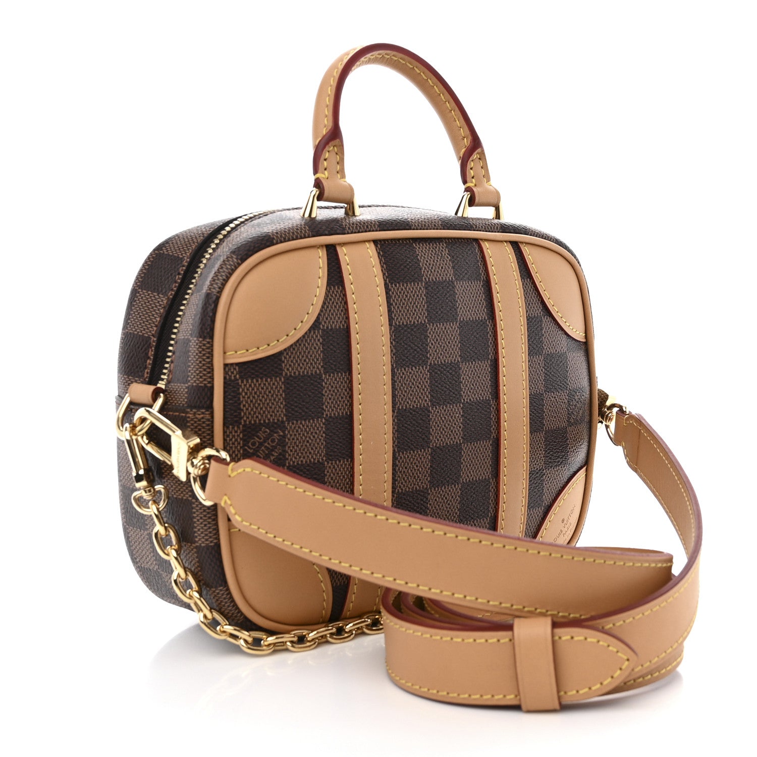 Louis Vuitton Damier Ebene Valisette Souple BB 3 of 10