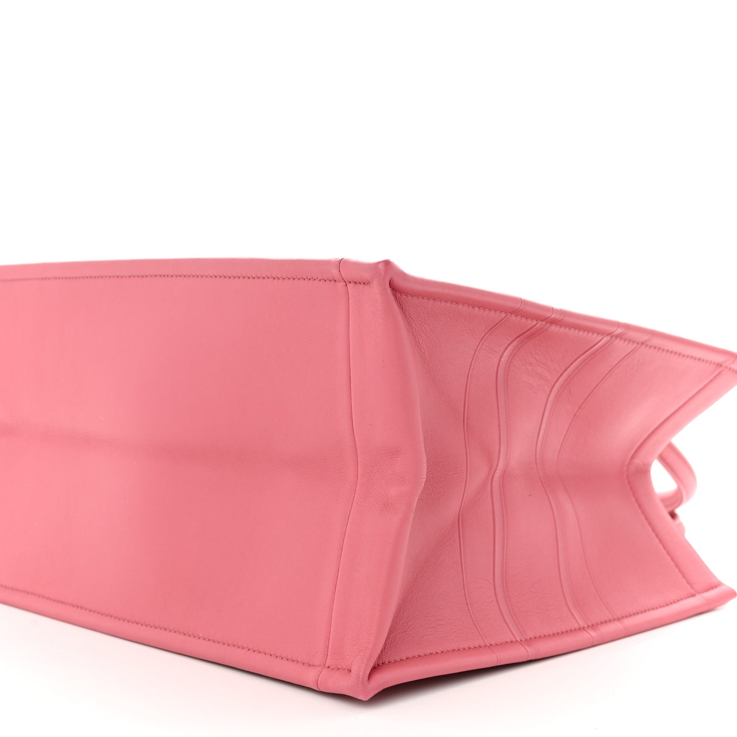 Calfskin Embossed Medium Book Tote Pink