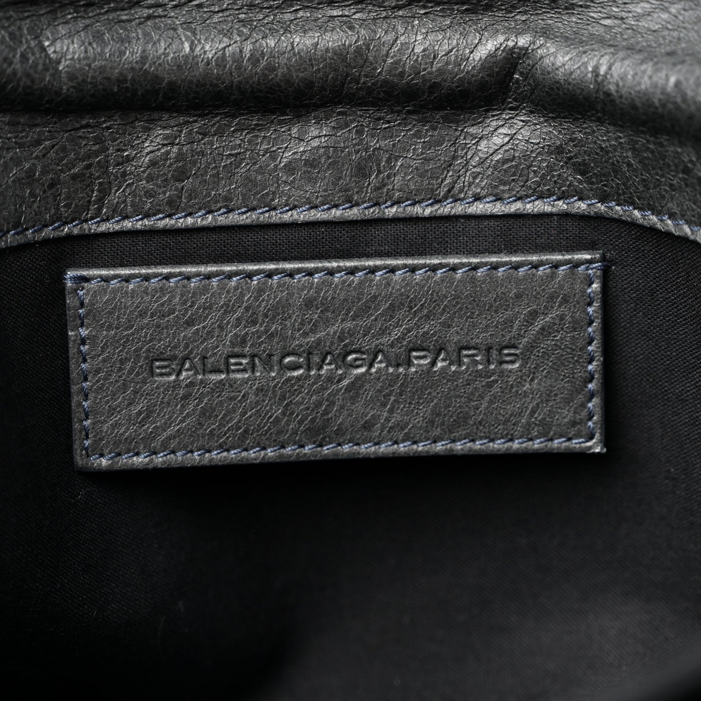 Agneau Giant 21 Silver Hardware Envelope Clutch Anthracite