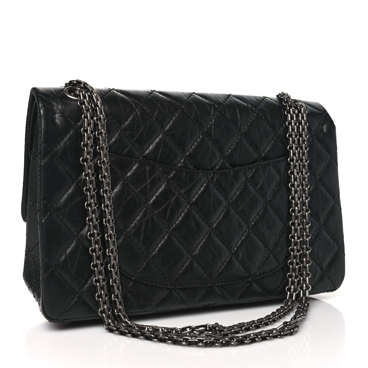 Chanel Aged Calfskin Quilted 2.55 Reissue 226 Flap Black 3 of 12