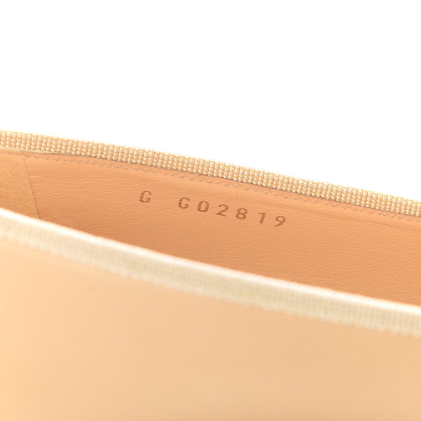 Lambskin Cap Toe CC Ballerina Flats 39.5 Beige Black