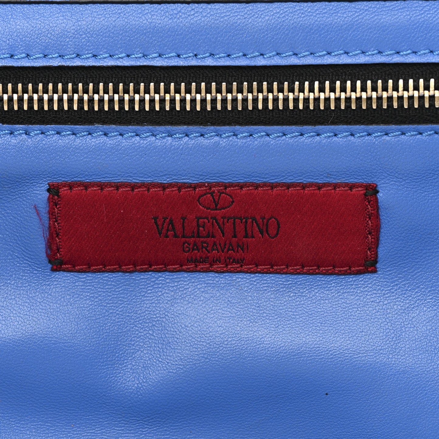 Vitello Small Rockstud Tote Blue Black