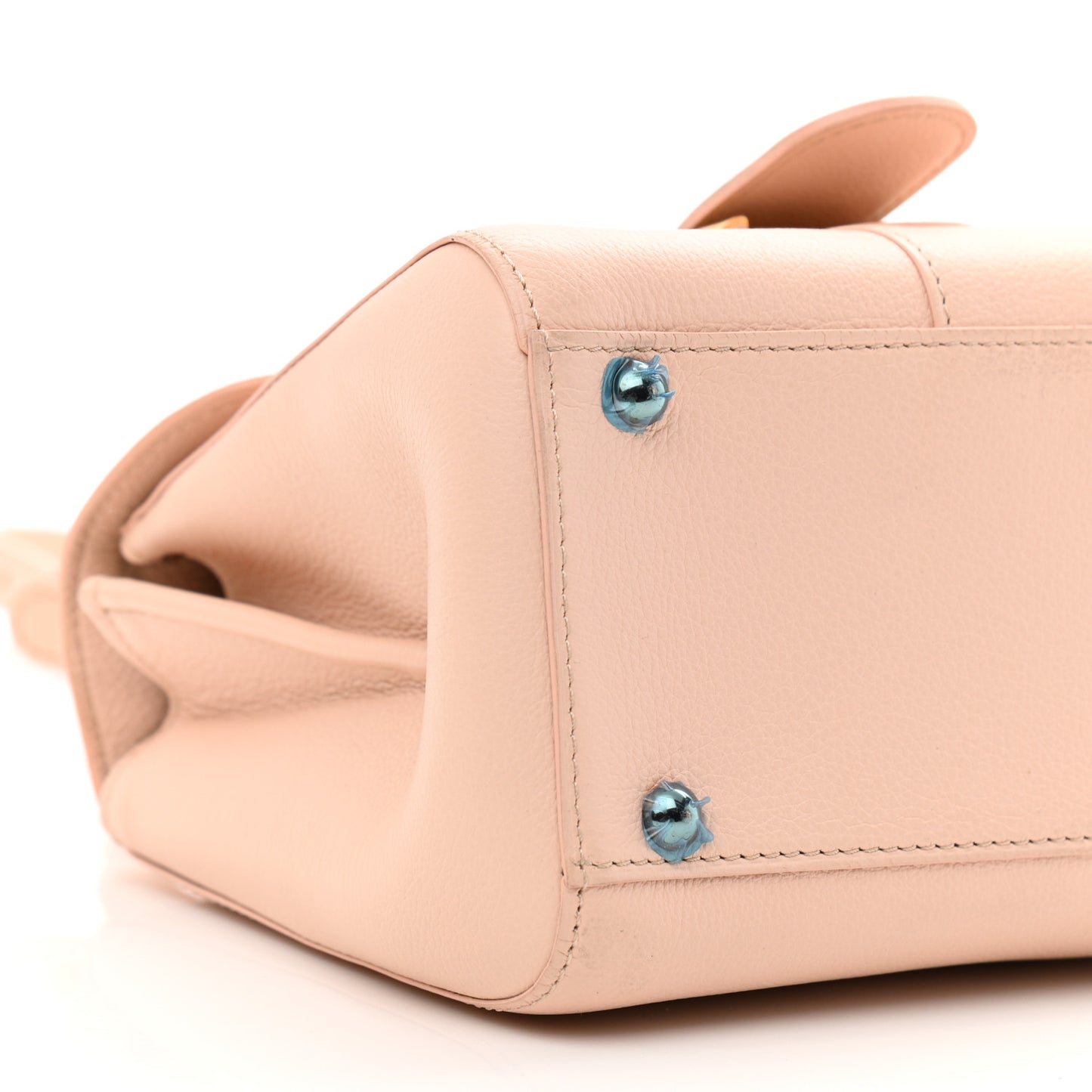 Grained Calfskin Mini Brillant Satchel Light Pink