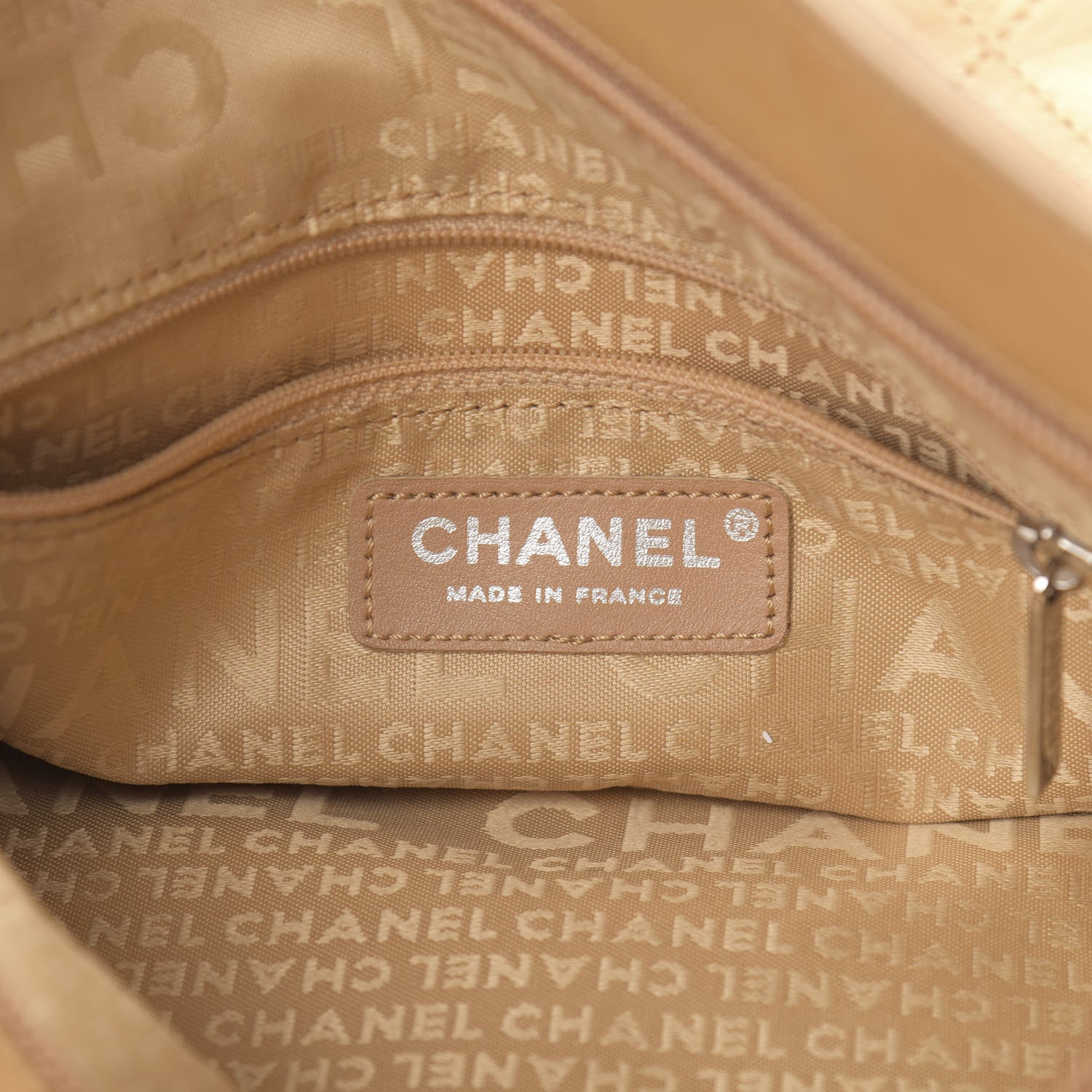 Chanel Lambskin Stitched Medium Ultimate Soft Tote Beige 6 of 14