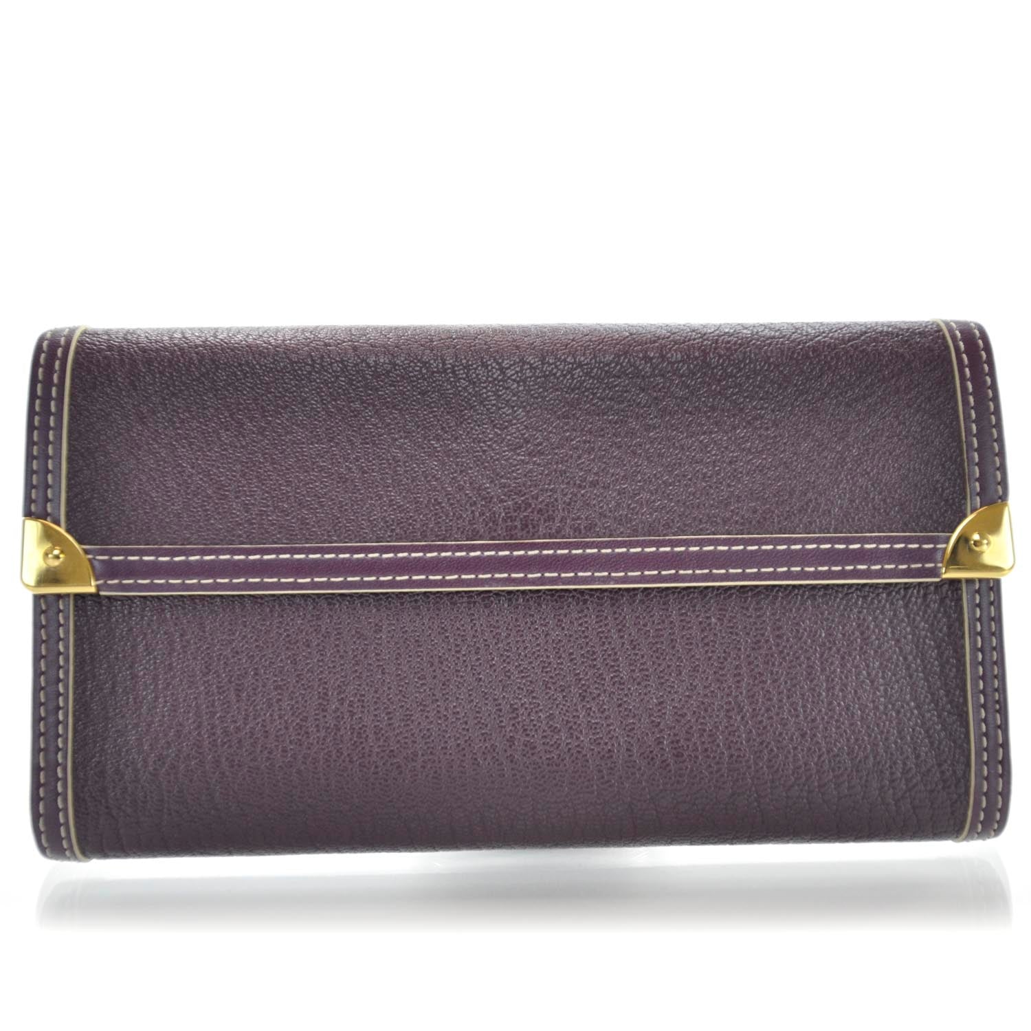 Louis Vuitton ケース ダークパープル Louis Vuitton Suhali Porte Tresor International Wallet Plum 34072