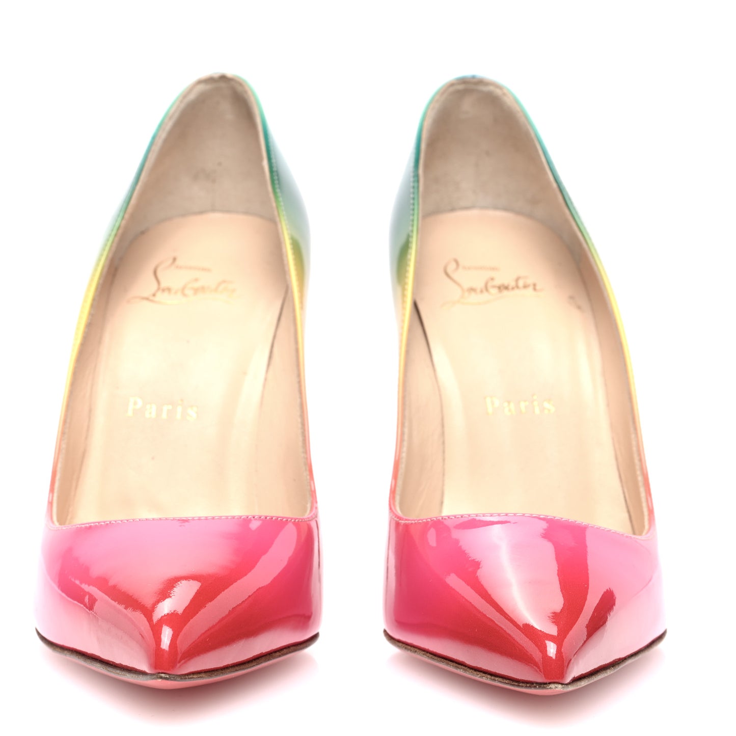 Patent Rainbow Pigalle Follies 100 Pumps 36.5 Multicolor