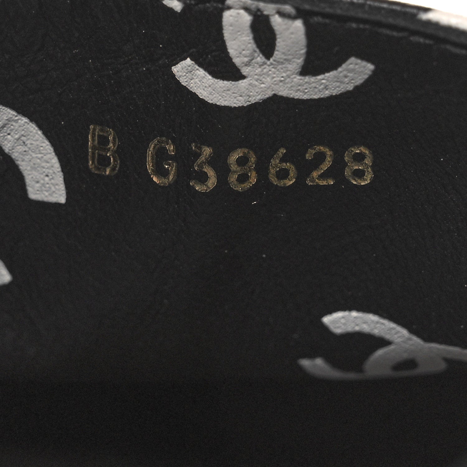 Chanel Printed Lambskin CC Espadrilles 37 Black White 9 of 10