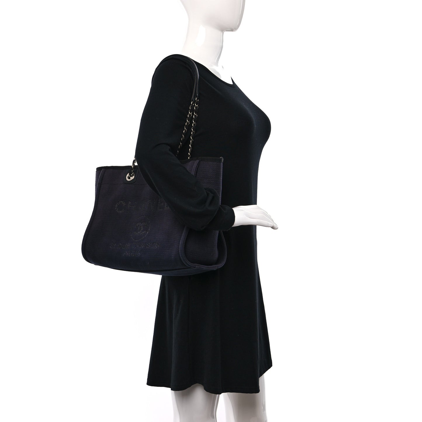 Mixed Fibers Small Deauville Tote Black