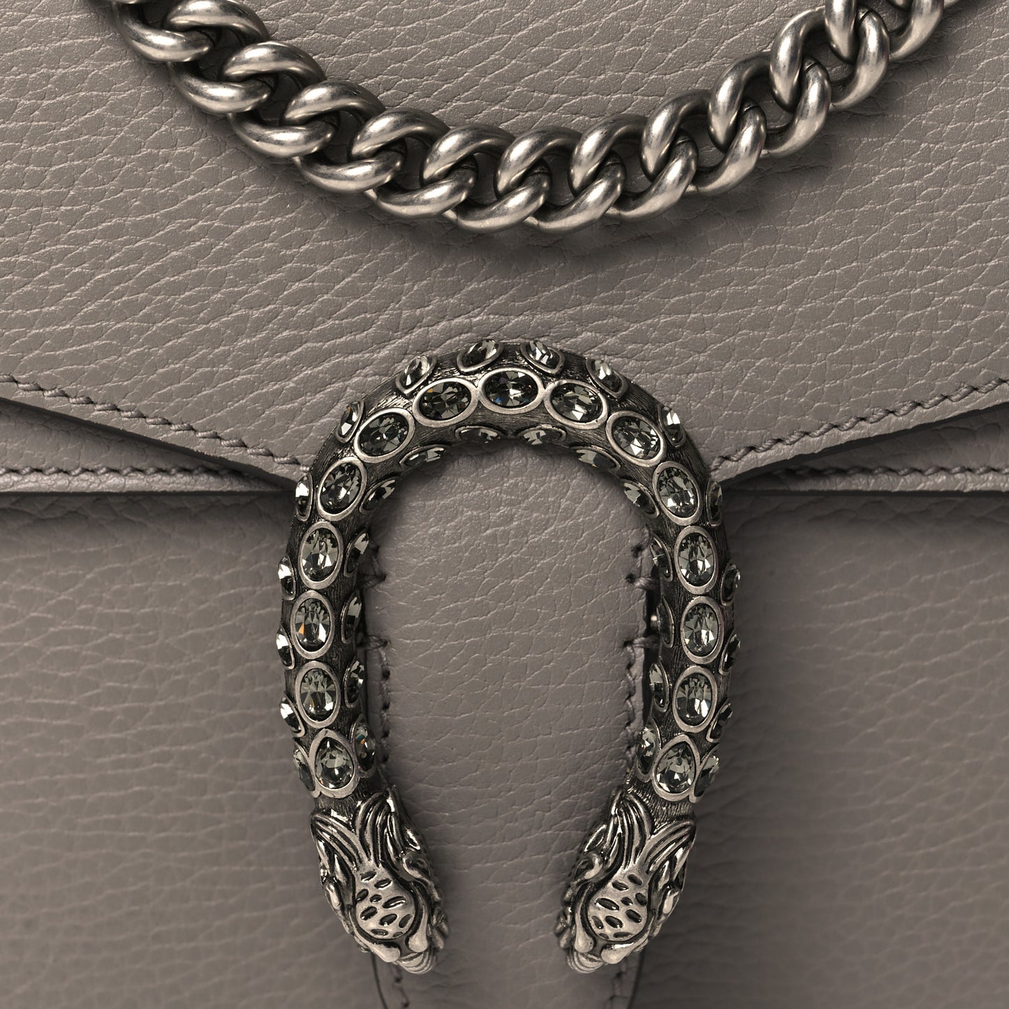 Calfskin Mini Dionysus Shoulder Bag Dusty Grey