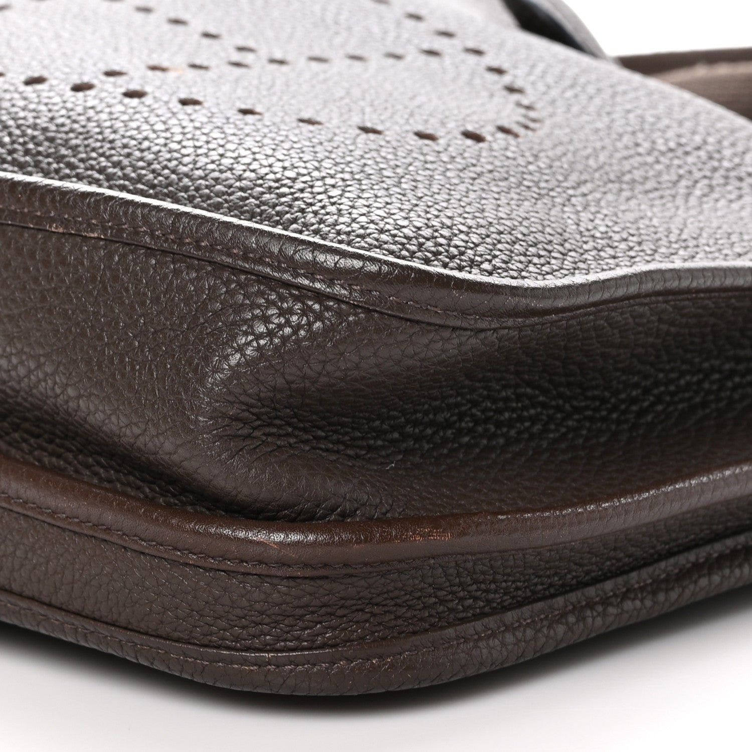 Hermes Taurillon Clemence Evelyne III PM Chocolate 10 of 10