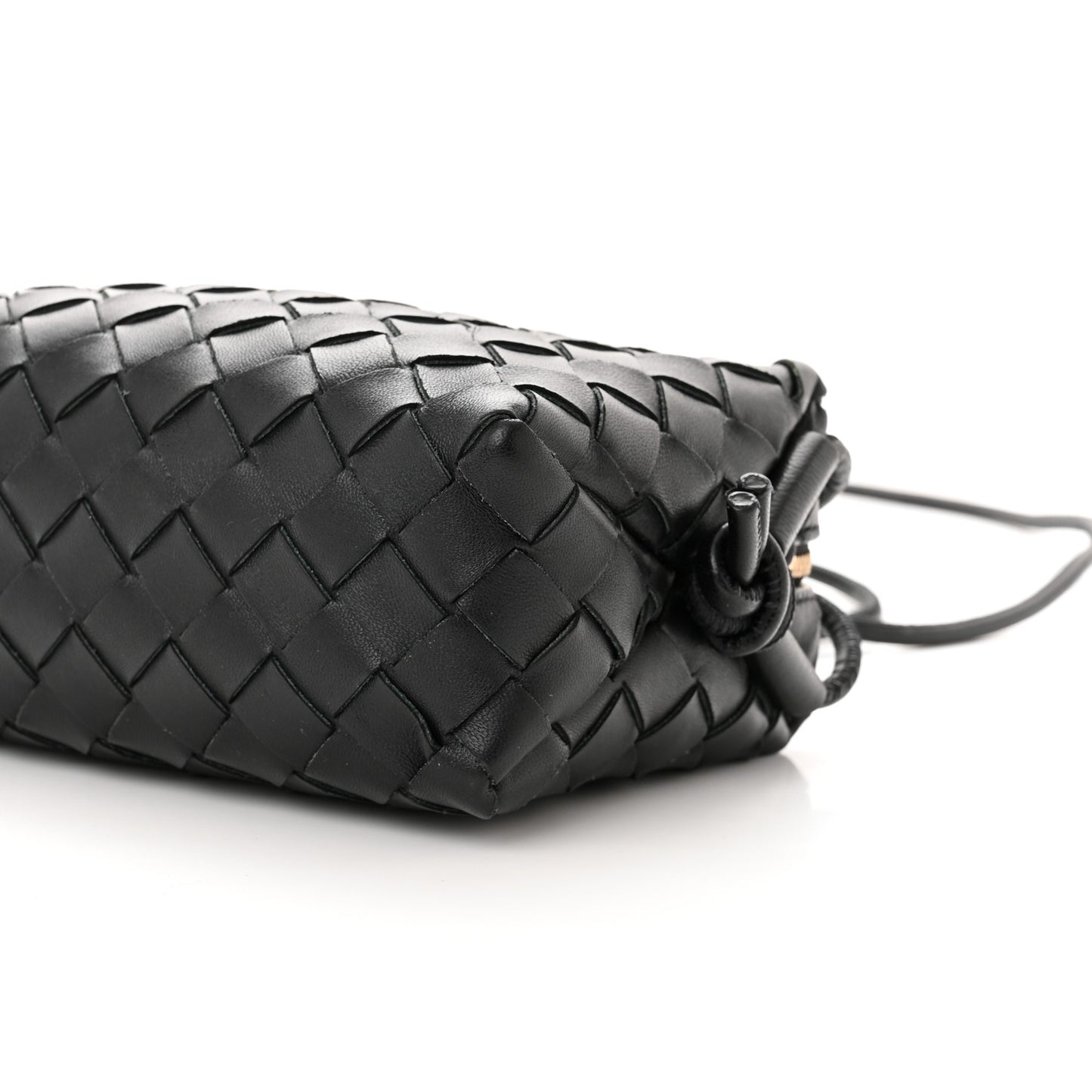 Nappa Intrecciato Mini Loop Camera Bag Black