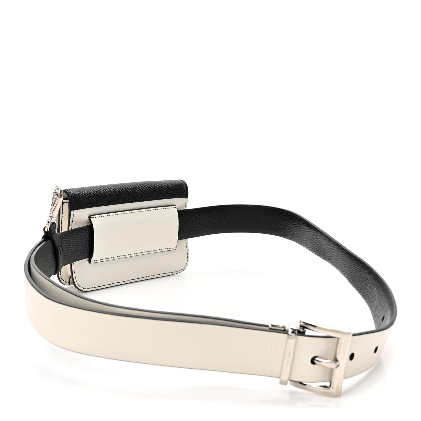 City Calfskin Micro Sidonie Belt Bag 75 30 White Black