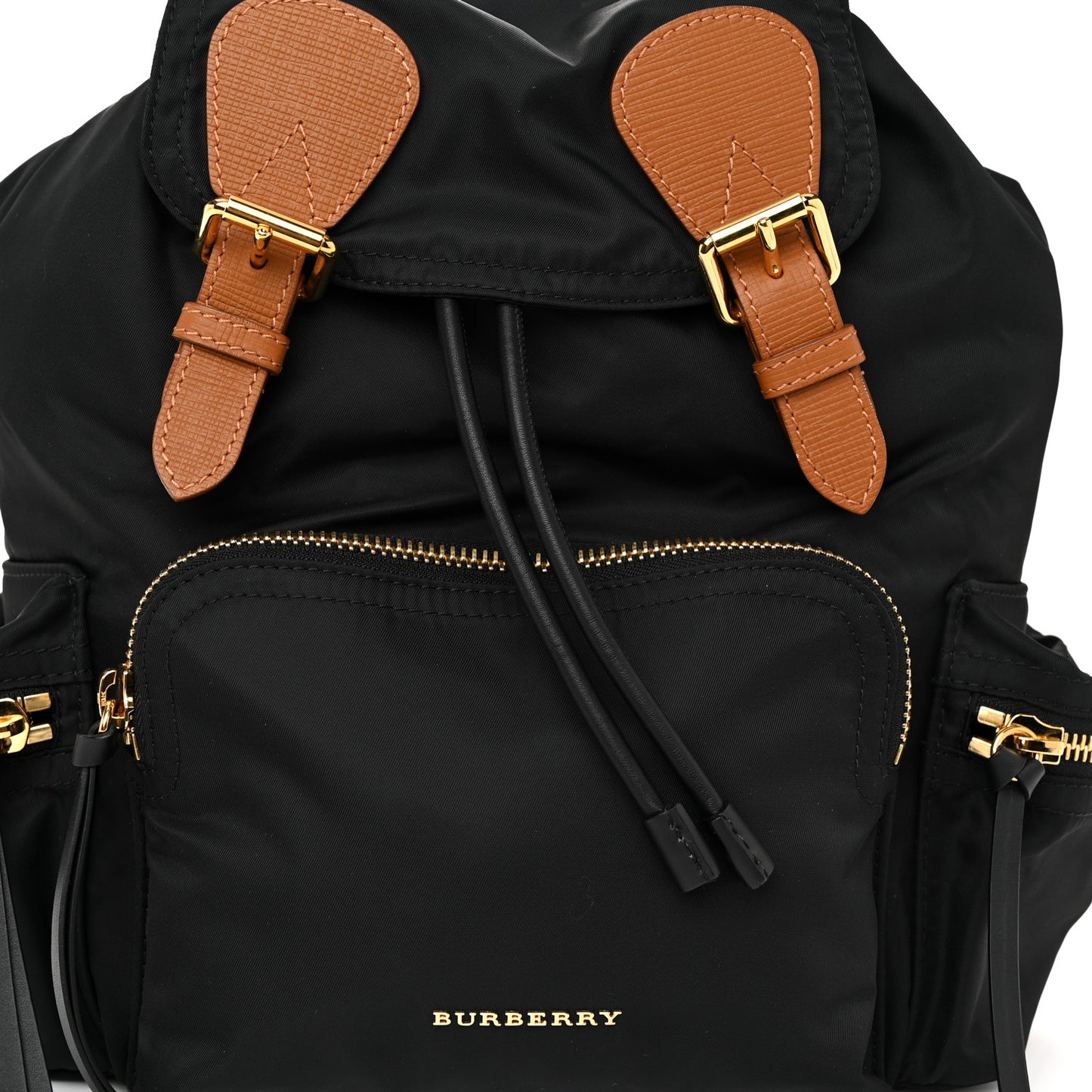 Nylon Medium Rucksack Backpack Black