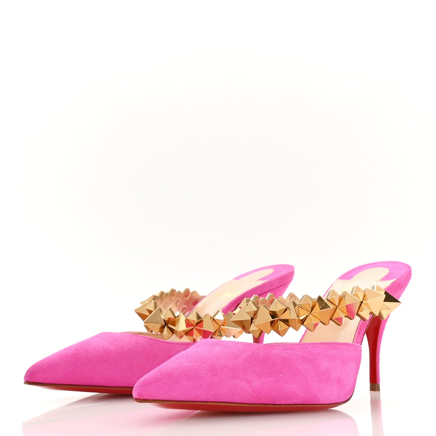 Veau Velours Specchio Planet Choc 80 Mule 36.5 Diva Pink