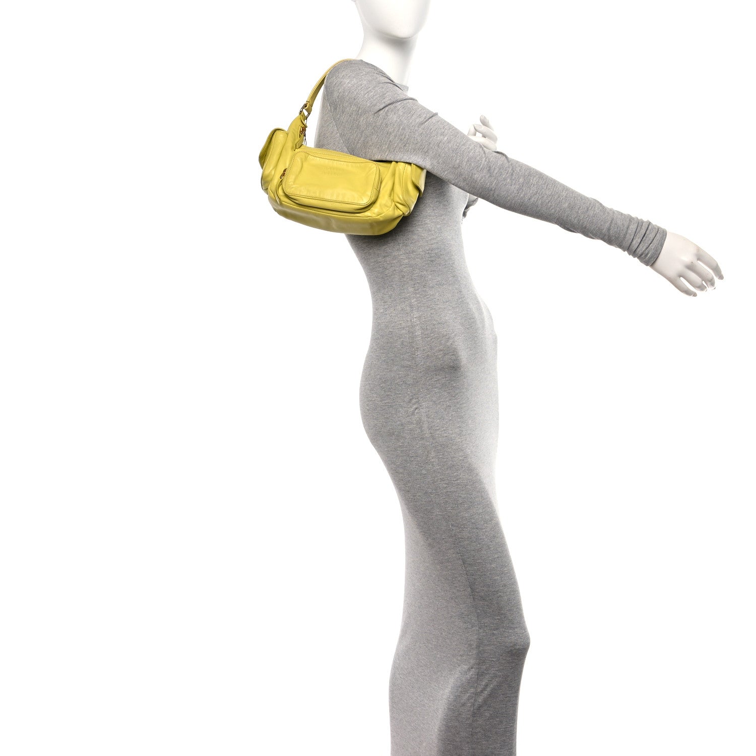 Miu Miu Nappa Pocket Bag Cedro 2 of 14