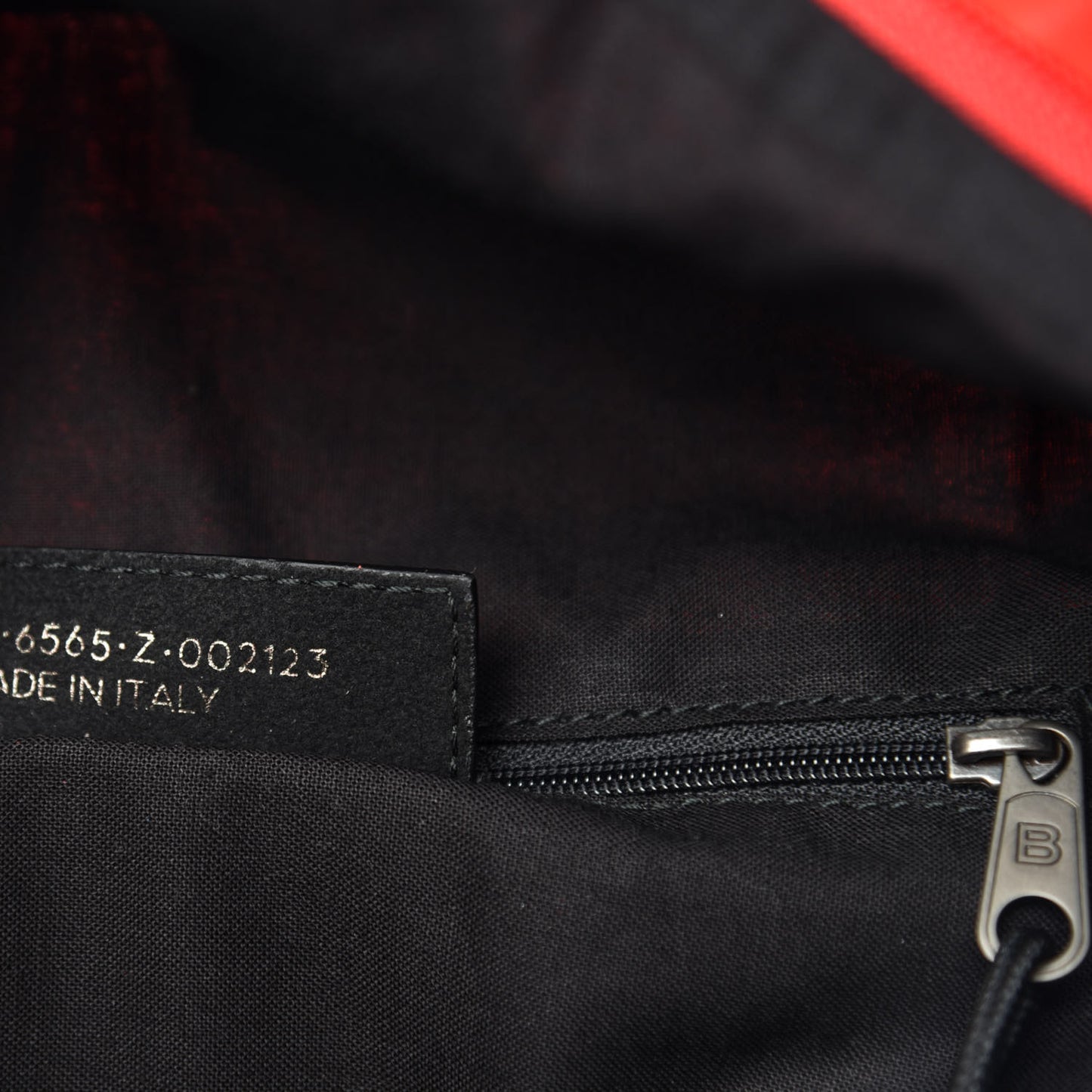 Twill Nylon Allover Logo Print Explorer Backpack Rouge Vermillion White