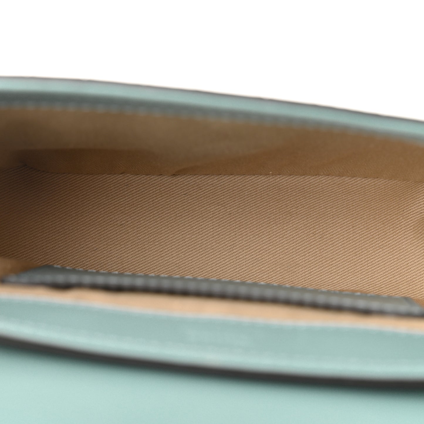 Calfskin Crocodile Embossed Mini C Double Carry Faded Blue