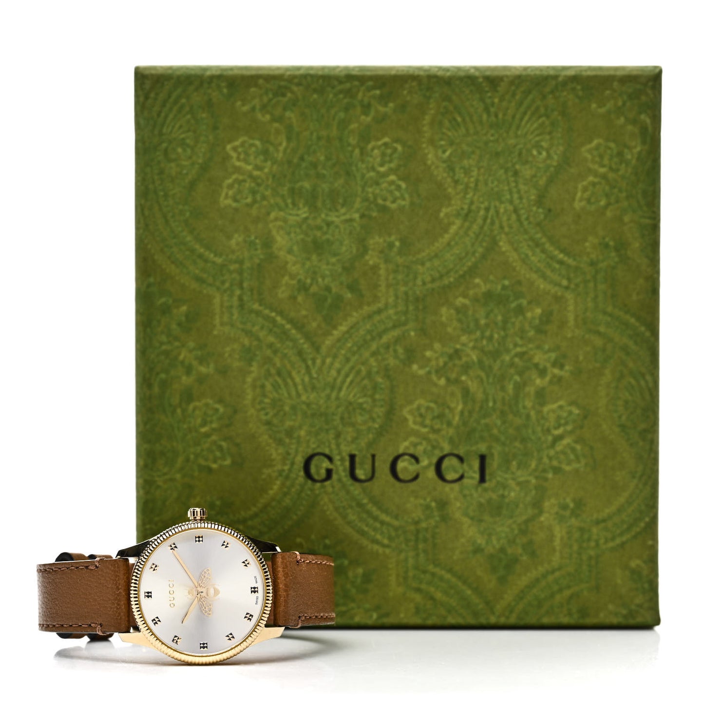 Stainless Steel Calfskin 29mm G-Timeless Bee Quartz Watch