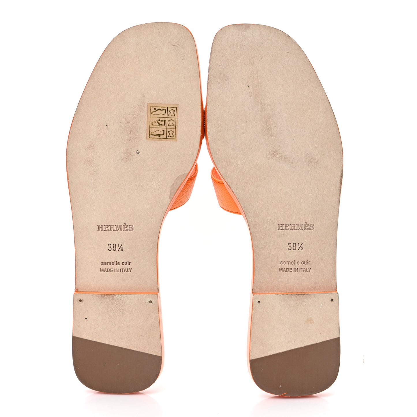 Epsom Oran Sandals 38.5 Orange Sunset