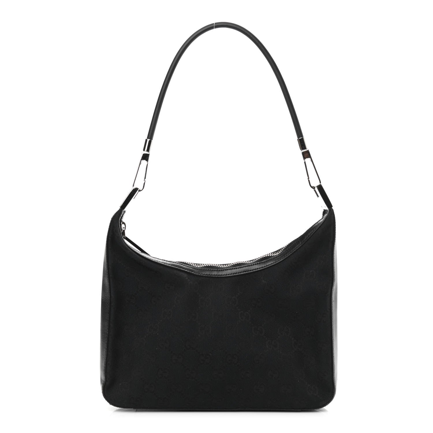 Gucci Monogram GG Small Clasp Hobo Black 1 of 10