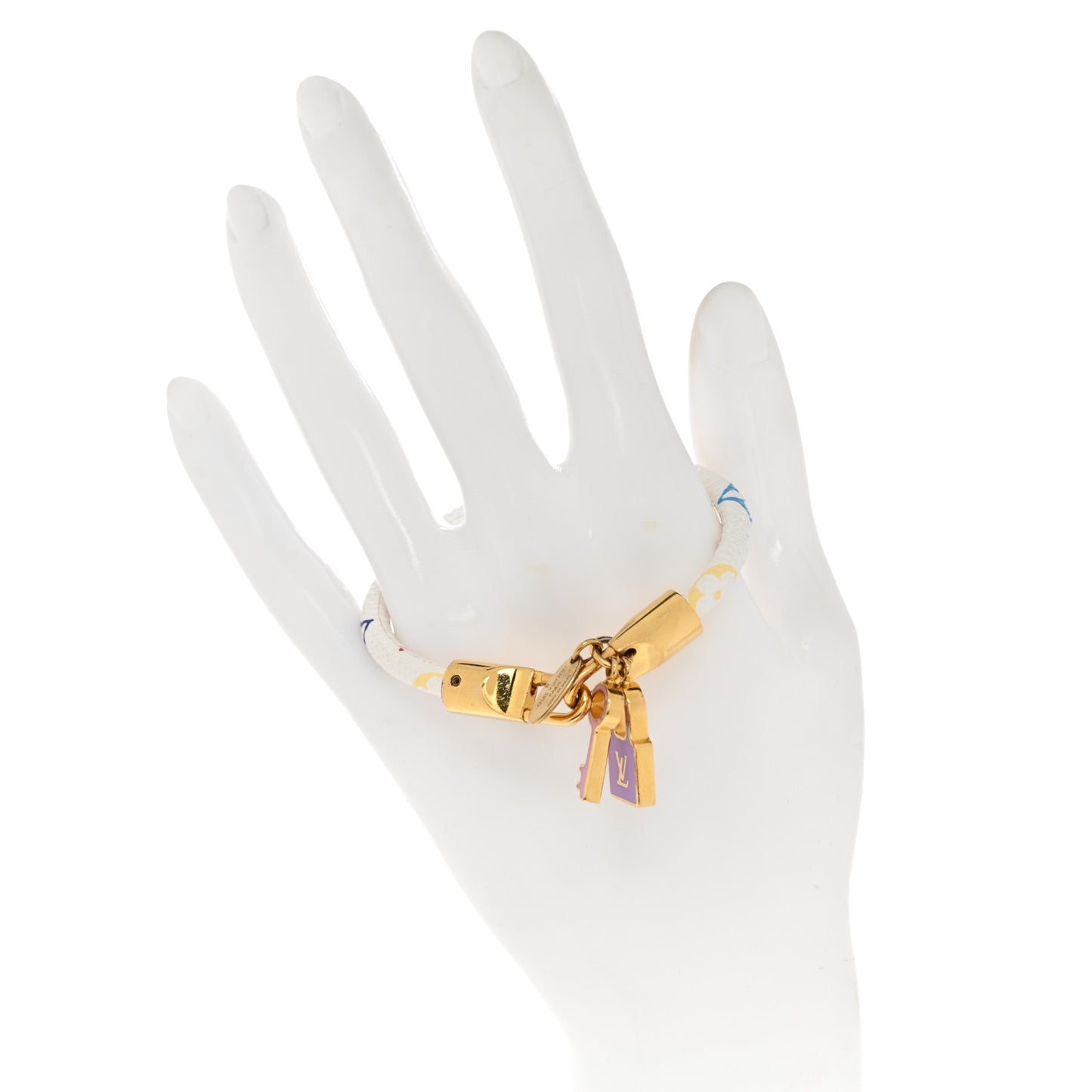 Monogram Multicolor Luck It Bracelet White