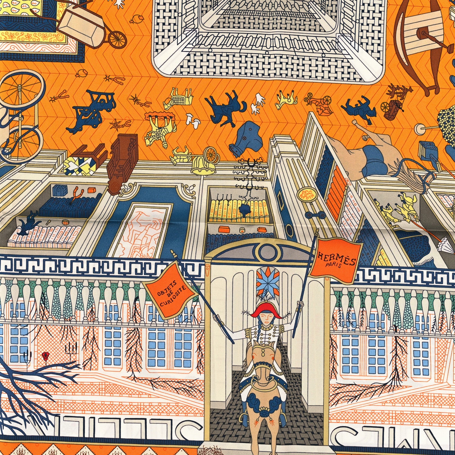 Hermes Silk Objets de Curiosite Scarf 90 2 of 3