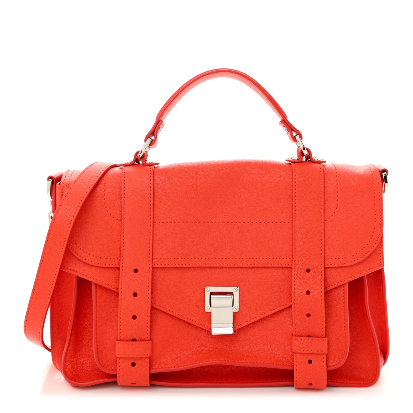 Lambskin Medium PS1 Satchel Orange
