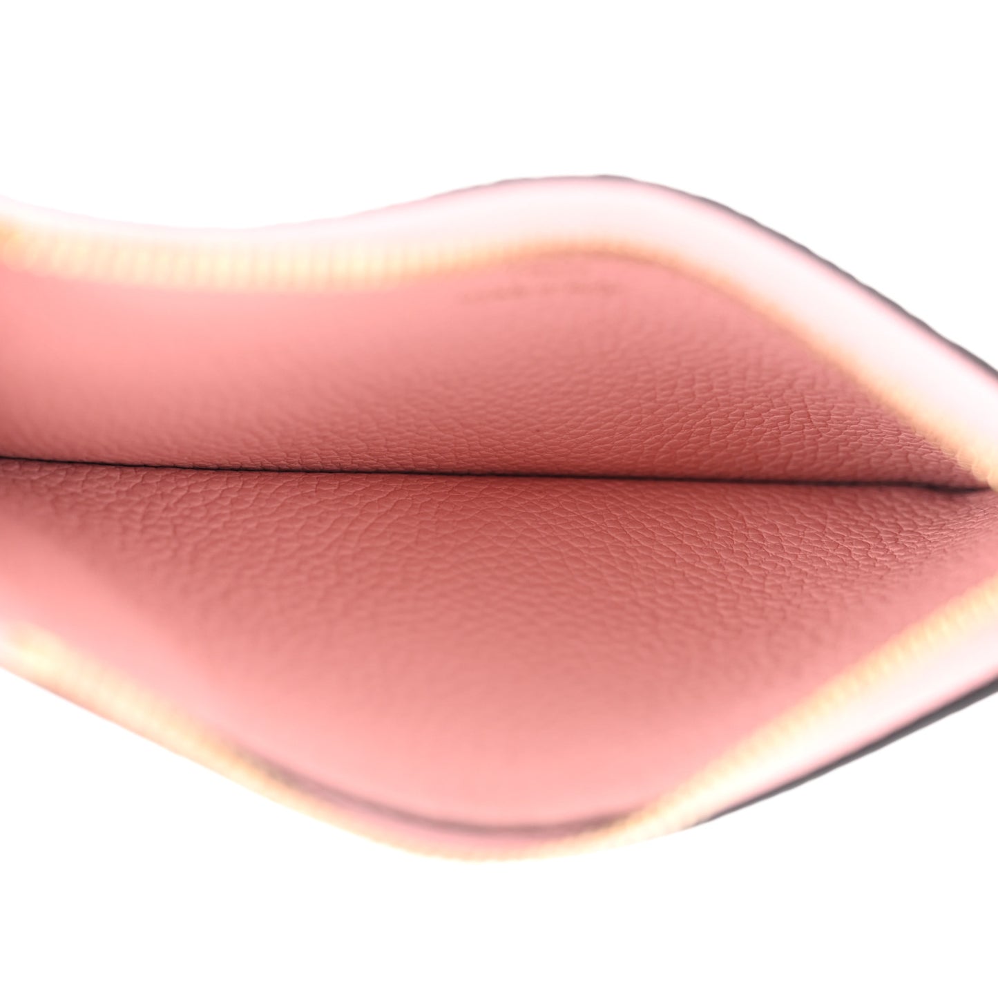 Empreinte Zipper Card Holder Rose Poudre