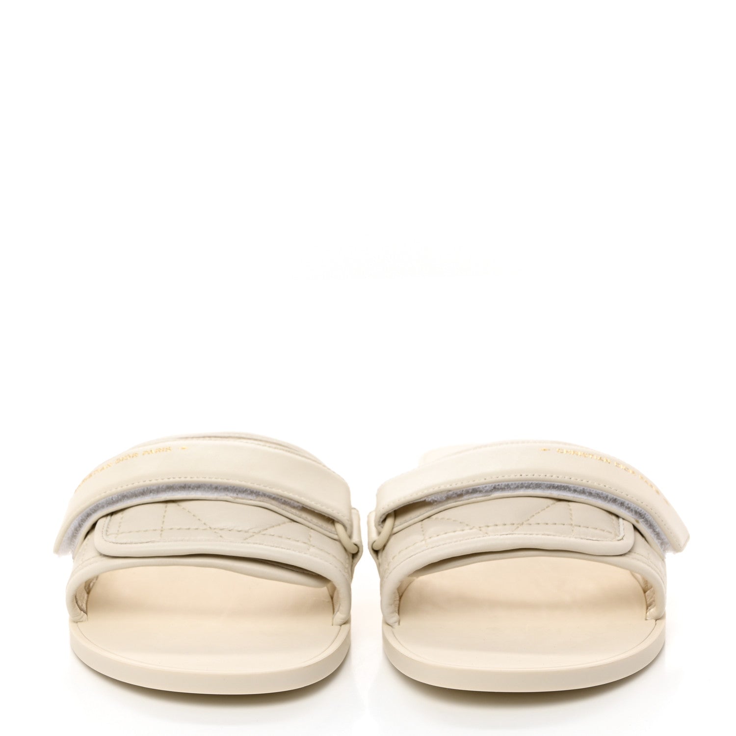 Christian Dior Rubber Macrocannage Dio(r)evolution Slide Sandals 41 Off White 2 of 8