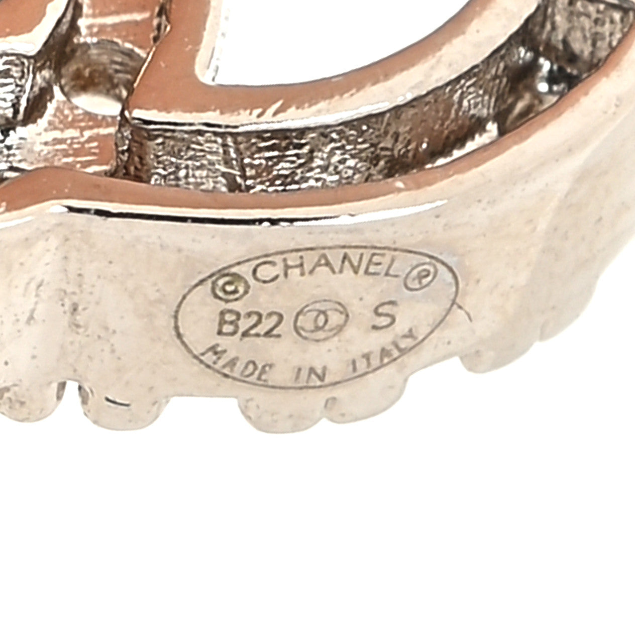 Crystal CC Hoop Drop Earrings Light Gold