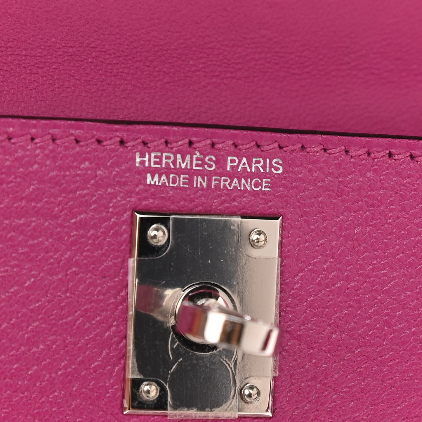 Chevre Mysore Mini Kelly Sellier 20 Rose Pourpre