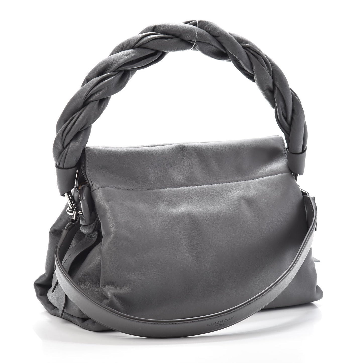 Calfskin Medium ID93 Satchel Storm Grey