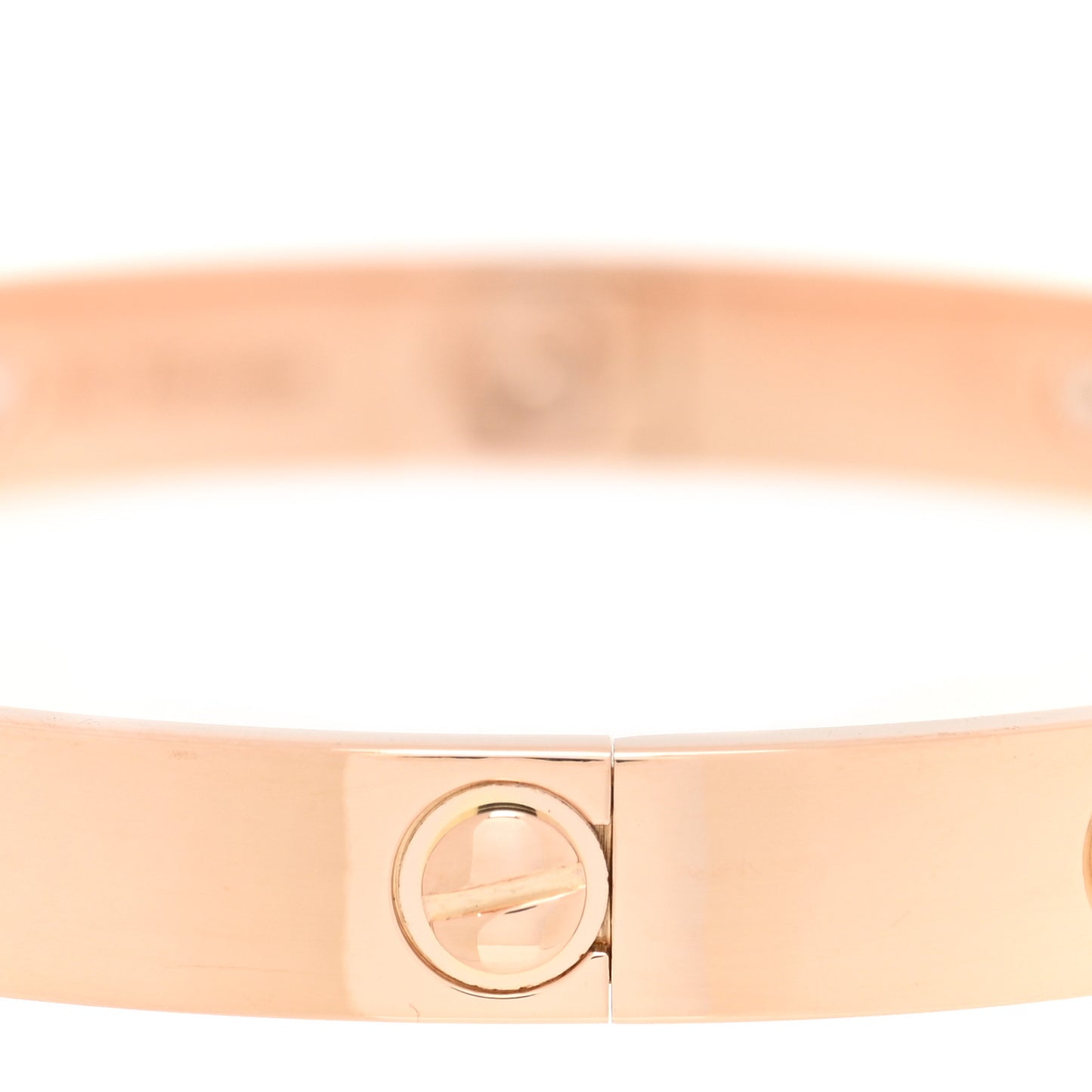 18K Pink Gold 10 Diamond LOVE Bracelet 17