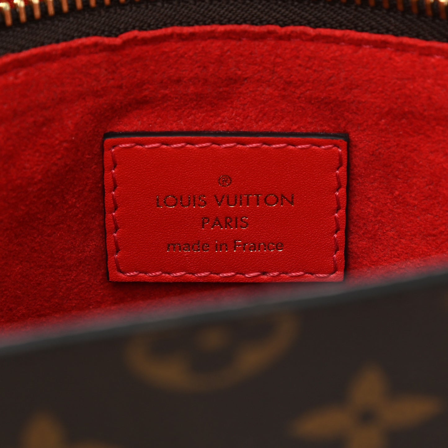 Monogram Flower Tote Coquelicot