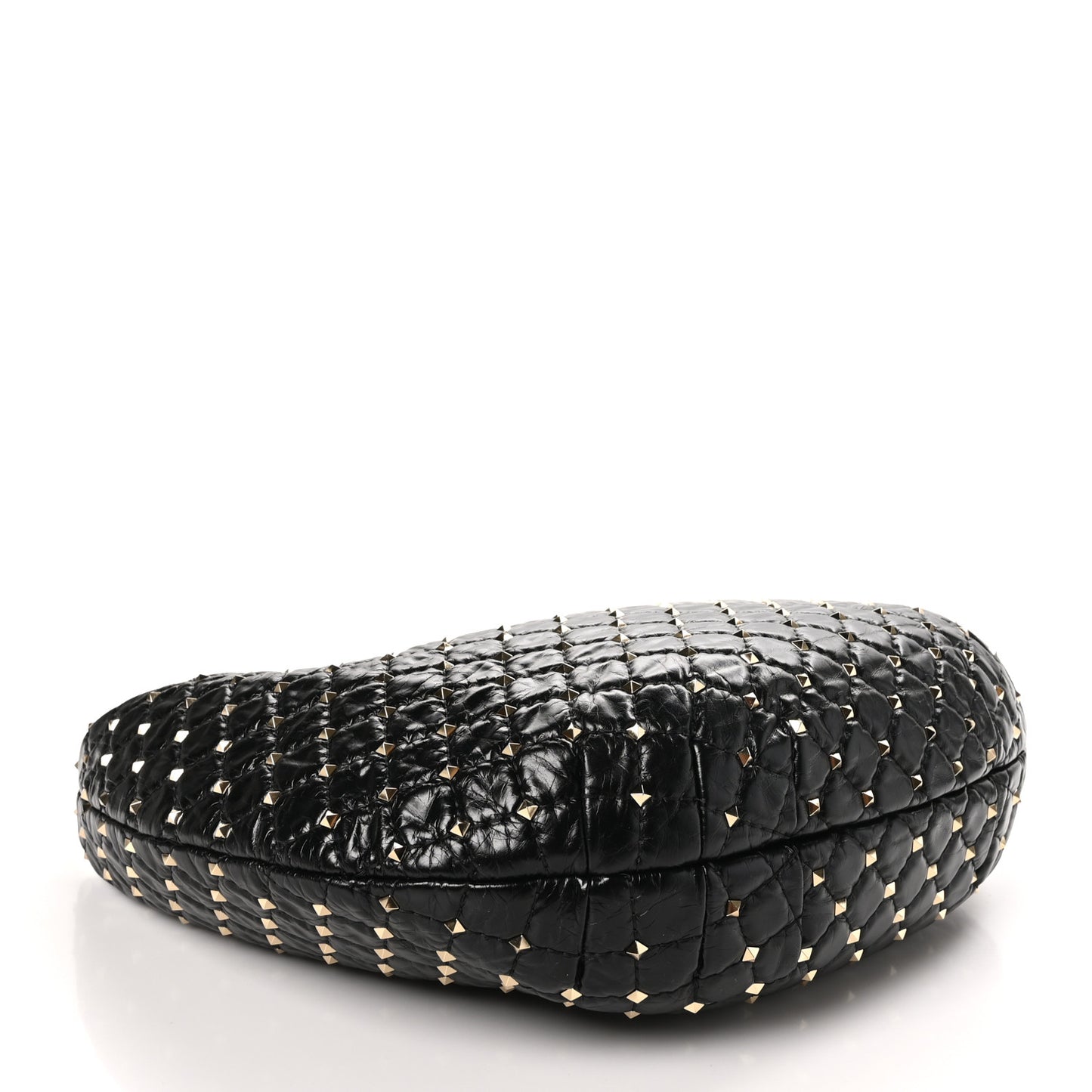 Nappa Rockstud Spike Hobo Black