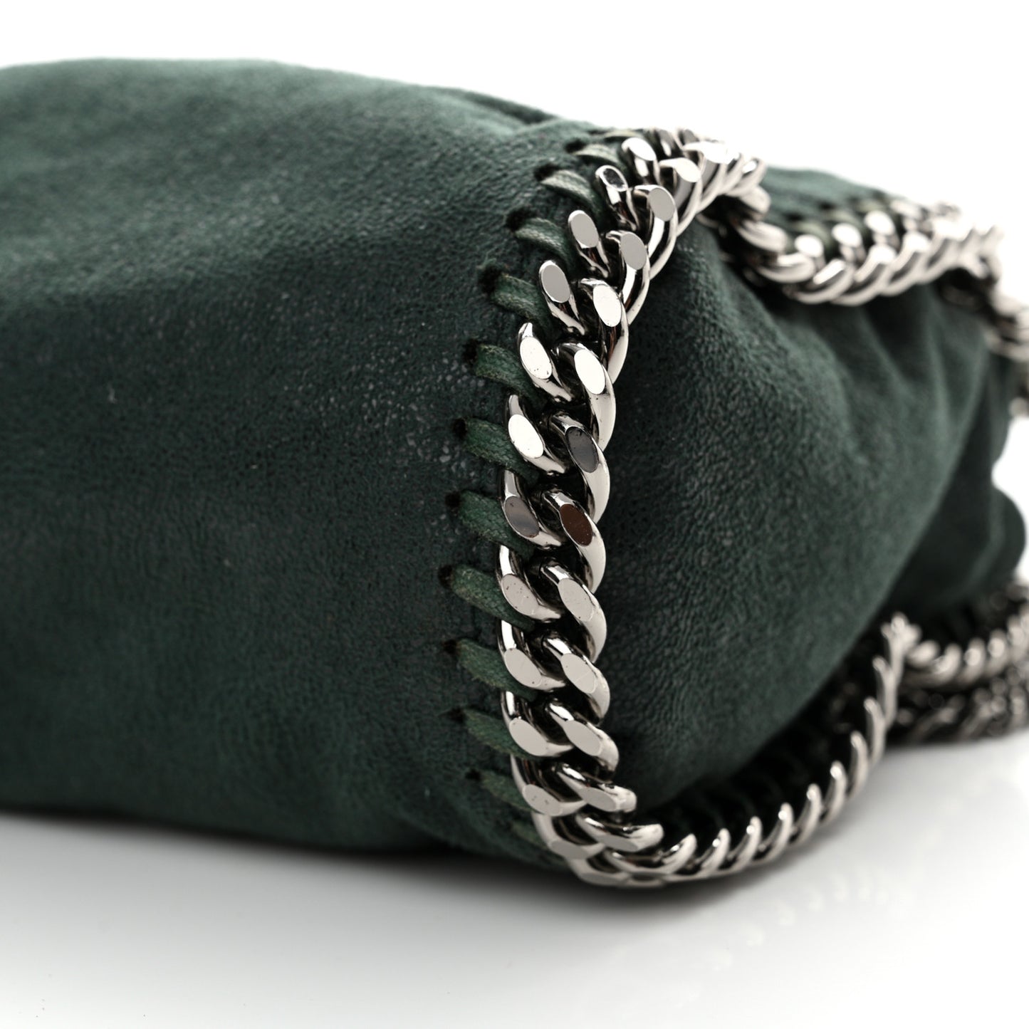 Shaggy Deer Mini Falabella Fold Over Tote Pine