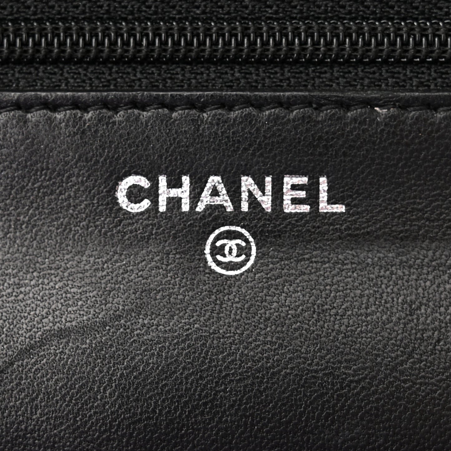 Lambskin Quilted Boy Wallet On Chain WOC Black