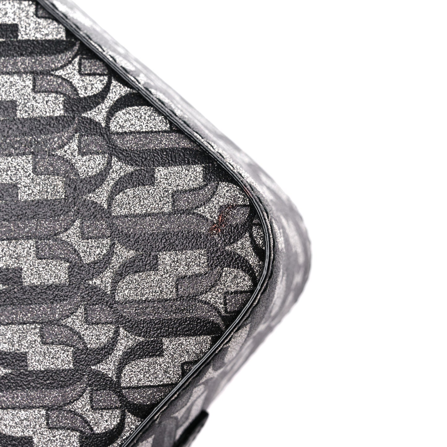 Glitter JC Logo Camera Bag Silver Black