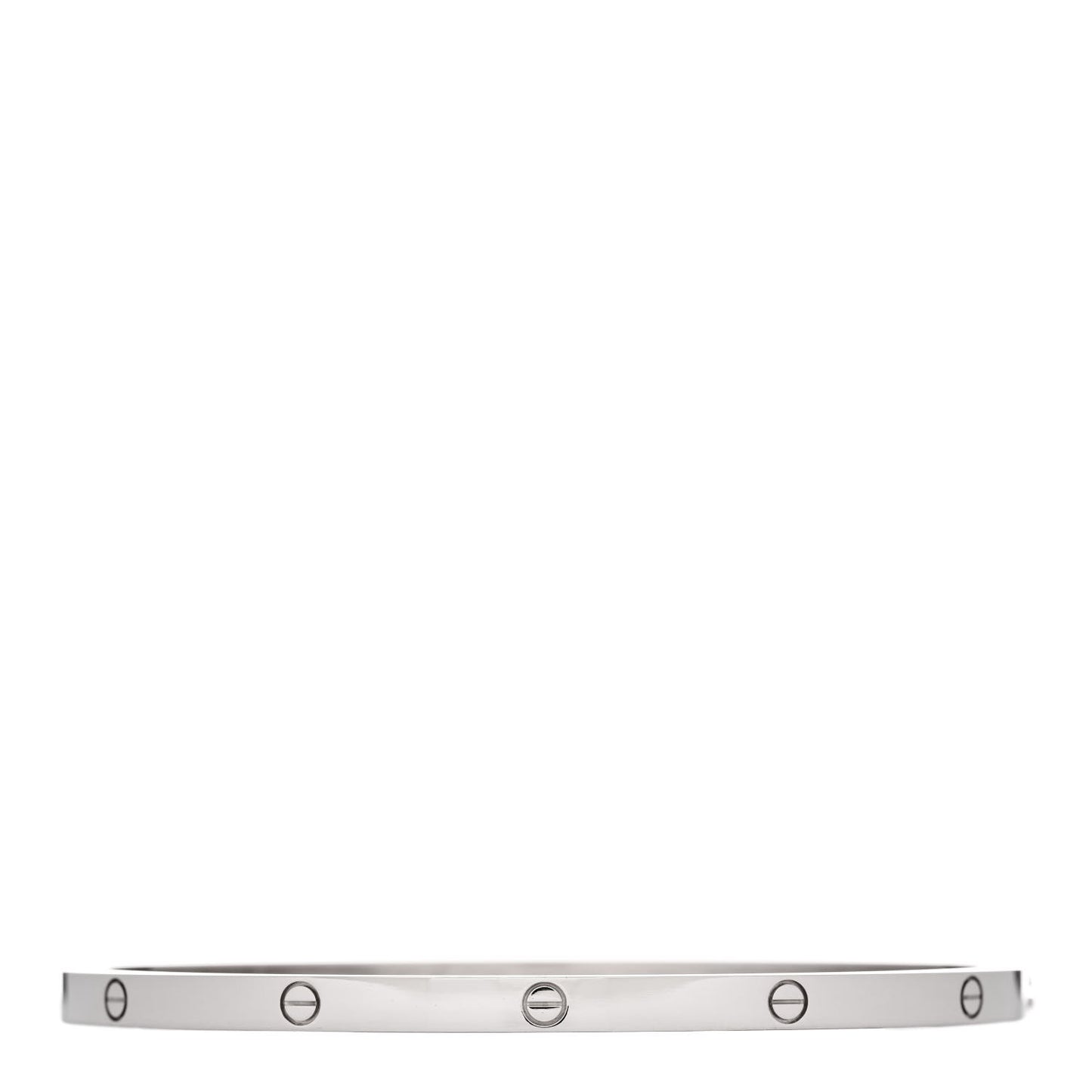 18K White Gold Small LOVE Bracelet 19