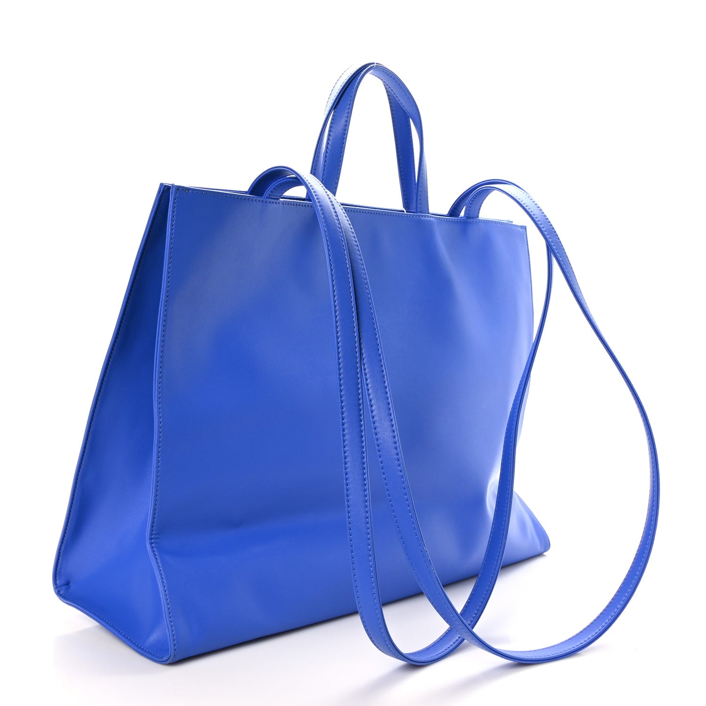Vegan Leather Large Shopping Bag Painters Tape