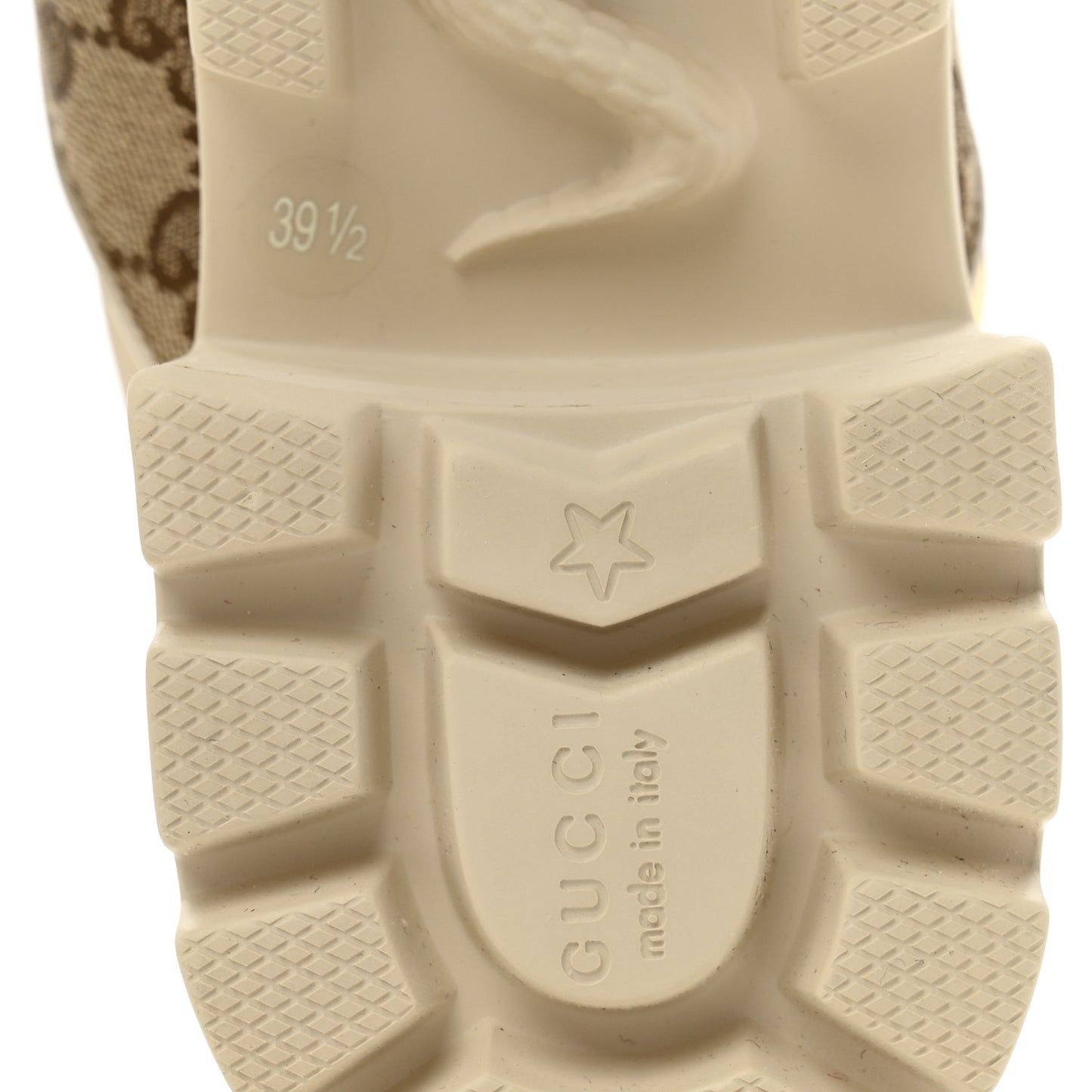 Monogram Granada Kid Trip 40/72mm Lug Sole Sandals 39.5 Beige Ebony Mystic White