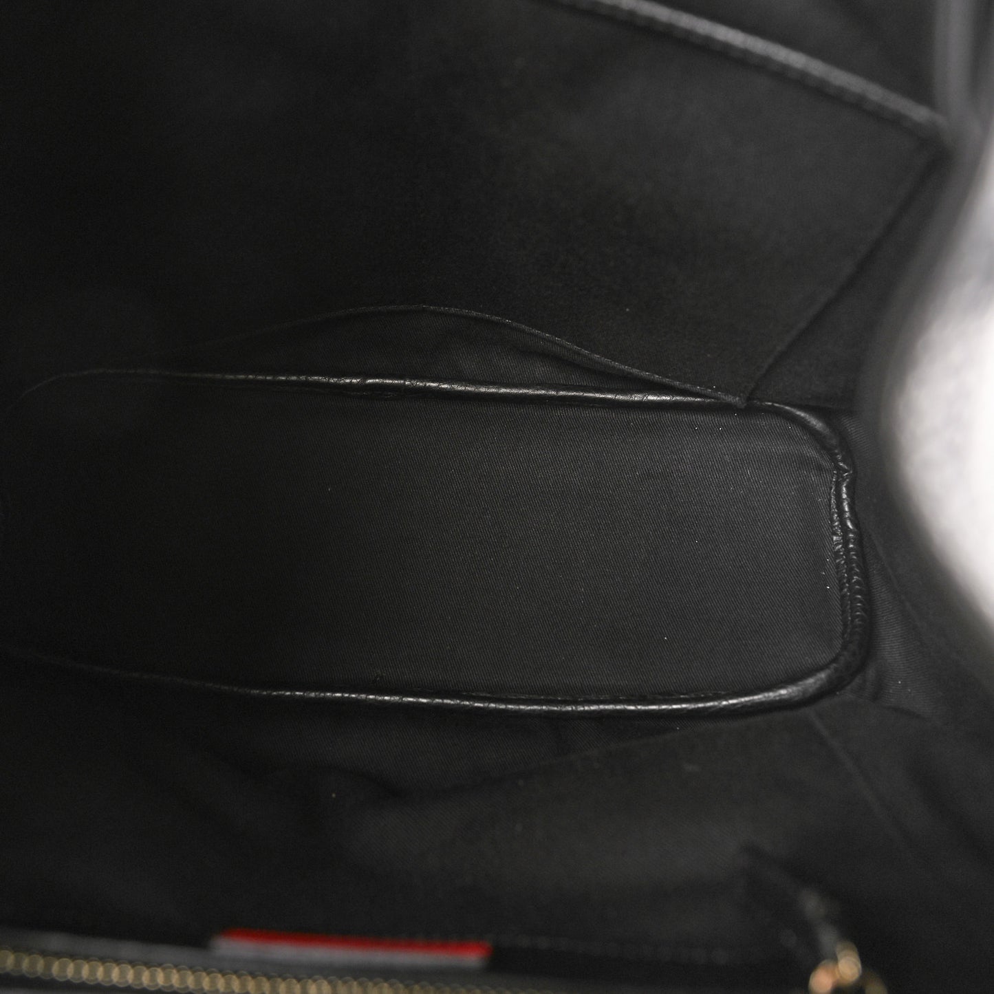 Pebbled Calfskin Rockstud Double Pocket Backpack Black