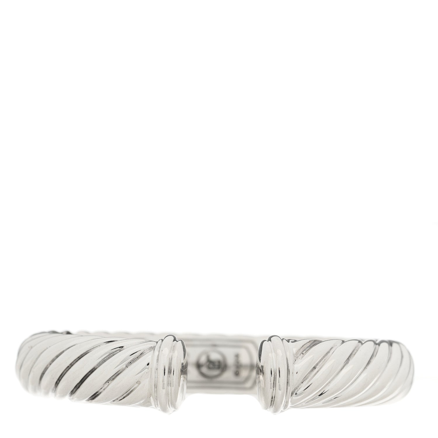 David Yurman Sterling Silver 10mm Sculpted Cable Cuff Bracelet 1 of 4