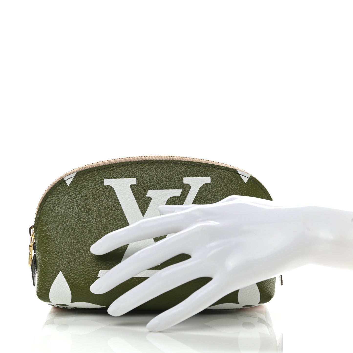 Monogram Giant Cosmetic Pouch Kaki
