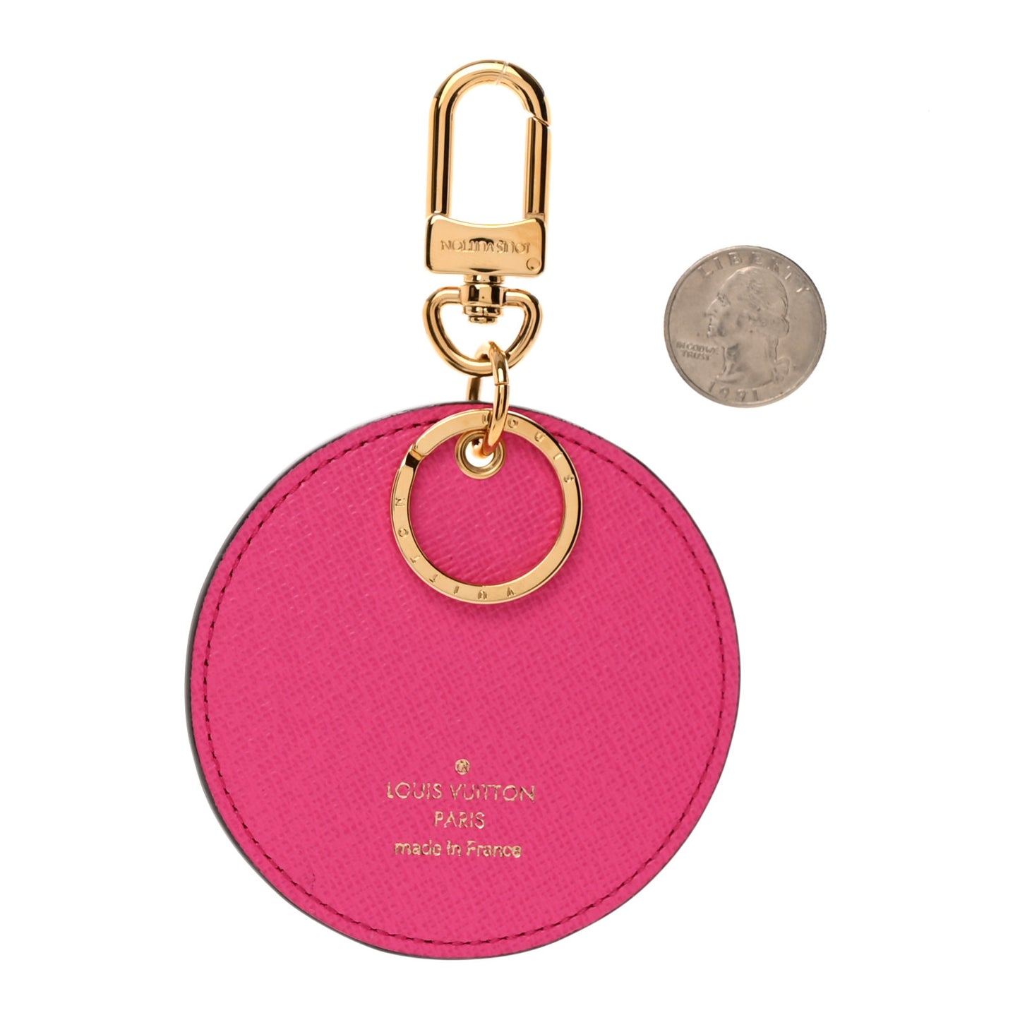 Monogram 2022 Christmas Animation Seoul Bag Charm Key Ring Light Pink